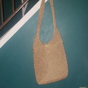 The Sak Natural Woven Shoulder Bag